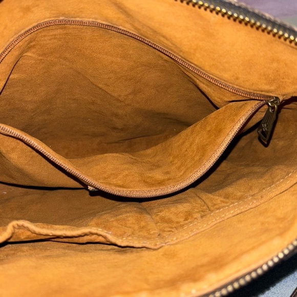 Patricia Nash Leather Kenilworth Signature Map Riot Rust Crossbody Bag - Picture 11 of 12